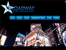 Tablet Screenshot of broadwaytheatreconnection.com